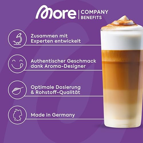 MORE Protein Iced Coffee, 500g, Latte Macchiato, Eiskaffee mit wertvollen Proteinen, wenig Zucker und Fett - made in Germany
