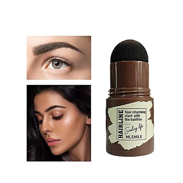 FUGJAOJO Eyebrow Stamp Waterproof, Brow Shaping Kit Definer,With 24 Reusable Stencils (Dark-Brown) ,25 Piece Set