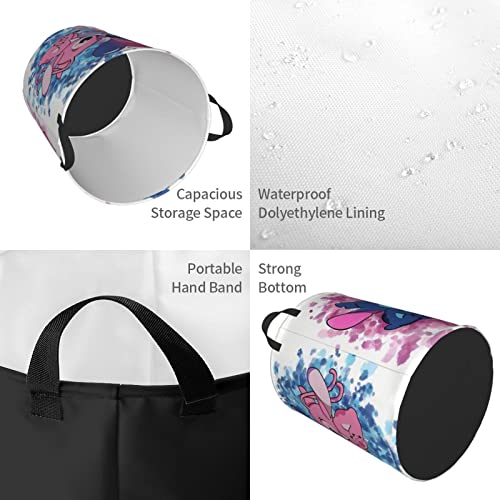 Cute Cartoon Laundry Basket, Large Collapsible Circular Laundry Hamper With Handles, Clothes Hamper For Bedroom Bathroom Family Kids & Adults 62L #TOP2