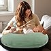Hooyax Muslin New Nursing Pillow Covers 2 Pack, Soft and Breathable Nursing Covers for New-Designed Breastfeeding Pillows, Adorable Infant Feeding Pillow Slipcover for Baby Boy and Girls (Green Wheat)