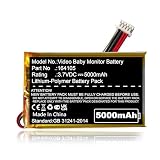 5000mAh Battery fits Vtech RM7766HD Monitor RM7766 2HD RM7764HDV2 RM5854HD VM5263 VC2105 RM7868 2HD VM928HD VM901 RM5766-2HD RM5766HD VM919HD Leapfrog LF915 LF920 LF930 HD Vido Baby Monitor, Ni-MH