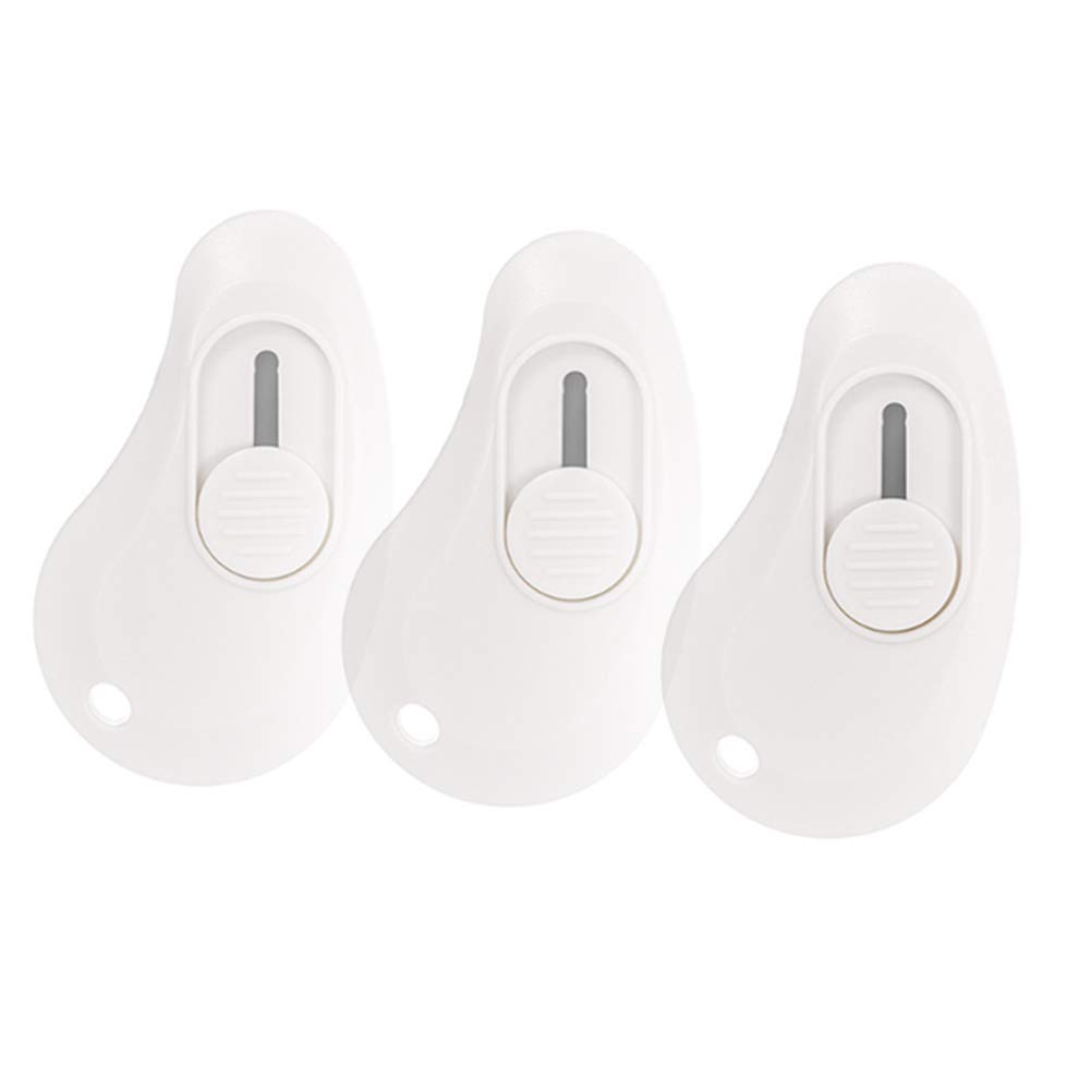 AKOAK 3 Pcs Mini Cutter Portable Small Box Cutter Auto - spring Envelope Opening Cutter Office Small Paper Cutter