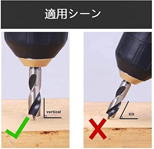 Amazon | Wolfride 6本セット 六角軸木工ドリルビット 木工·樹脂用