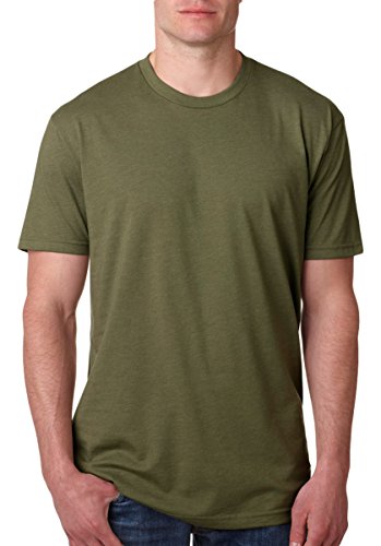 Next Level Mens Premium Fitted CVC Crew Tee (N6210) Military Green l