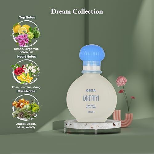Image of Ossa Dream Collection Eau De Parfum 30ml With Citrusy And Ambery Notes | Long Lasting Fragrance For Men And Women | Ideal For All Day Fresh And Best Gift For Birthday And Anniversary (Pack of 3)