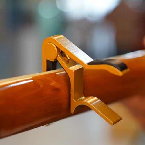 Image of Bajaao Metal Capo For Guitar, Ukulele, Mandolin & Banjo (Yellow)