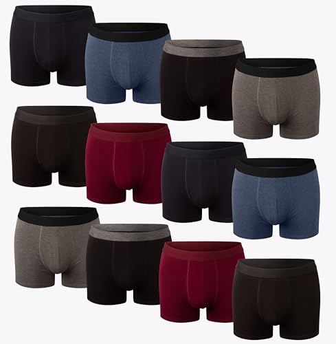 Bóxer ajustado para hombre Bonjour lote de 12 calzoncillos elásticos transpirables masculinos