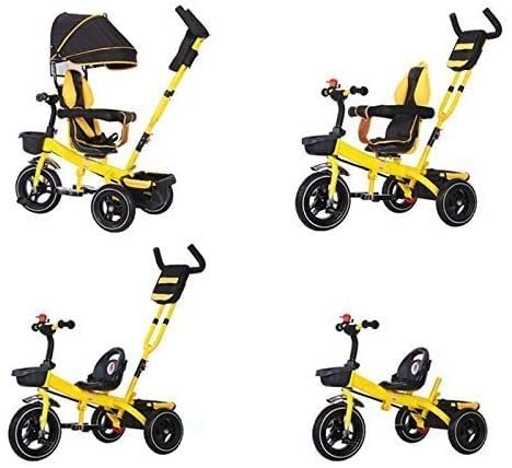 Dreiräder Für Kinder ab 1 Dreirad Trike Kinder Dreirad, Kinder Trikes Fahrrad 1-3-3-6 Jahre alte Wagen Fahrrad Markise… – Bild 5