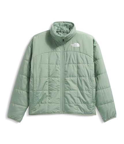 Image of THE NORTH FACE Girls Reversible Shasta Full Zip Jacket | Puffer Coat With Synthetic Insulation, Fleece Lined, Water Repellent