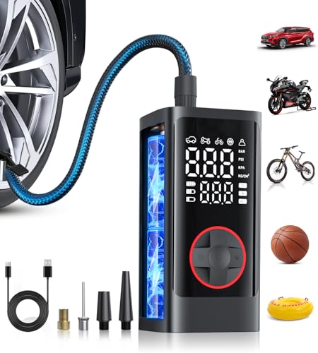 Pumptiva Cordless Tire Inflator 150PSI with Auto Stop & LED