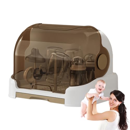 Generisch Tendedero para biberones, tendedero para biberones - Secador de botellas a prueba de polvo - Caja de almacenamiento duradera y bien sellada para biberones