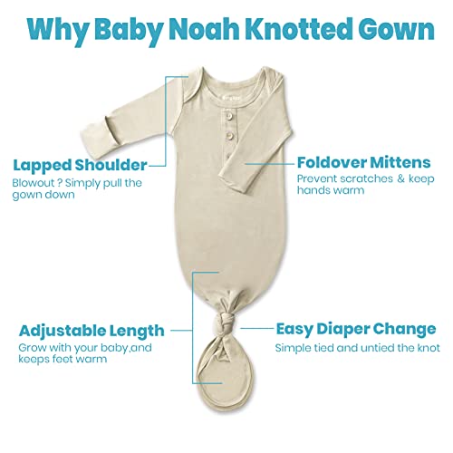 Buying Guide Newborn Baby Knotted Gown, Super Soft Silky Infant