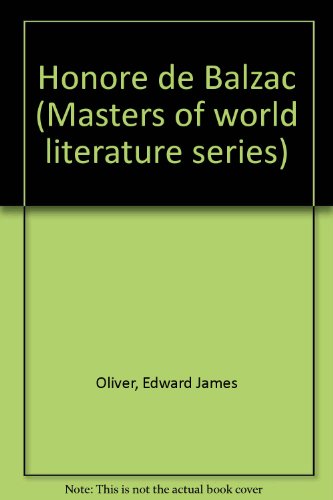 Honore de Balzac B0000CMV04 Book Cover