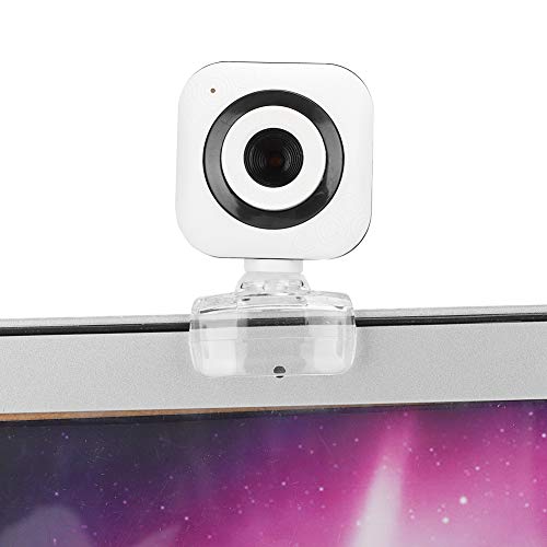 Elprico 480P Computer Webcam, USB Plug & Play Webkamera Eingebautes Mikrofon für Desktop Computer PC für Videoaufzeichnung mit Transparentem Clip