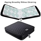 TIMCORR CD Case DVD Holder Storage: 160 Capacity DVD Cases Organizer Portable Wallet Storage - CD Plastic Protective Carrying Binder for Home Travel (Black) - Image 4