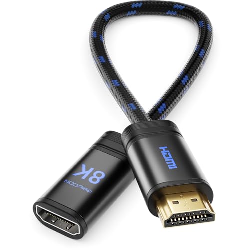 VCELINK Prolunga HDMI 2.1 Da 0.5m – 8K@60Hz, 4K@120Hz, Compatibile Con Fire TV Stick E Console - 6