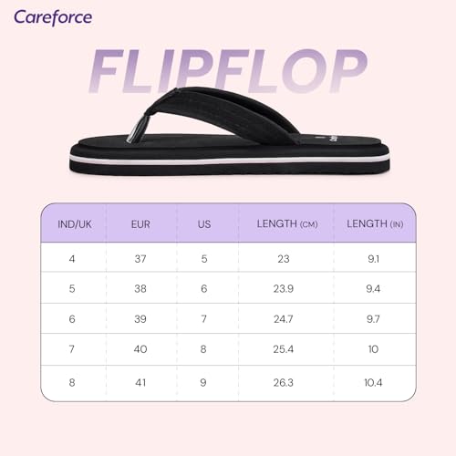 Image of Careforce Flip Flops for Women Daily Use, EVA Cushioned Anti-Slip Sliders & Flip Flops Arch Support Chappal for Daily Comfort & All-Day Footwear for Women, Softstep