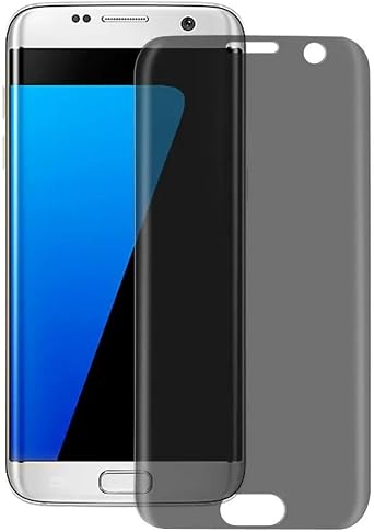 Tempered Glass Privacy Screen Protector for Compatible with Samsung Galaxy S7 Edge - Curved Anti-Spy Anti-Peep Full Cover 3D Edge