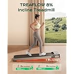 Walking Pad,Treadmill with Incline for Home Office, 2.5HP Portable Under Desk Treadmill with 265 Lbs Capacity,Remote Control, Led Display - Image 2