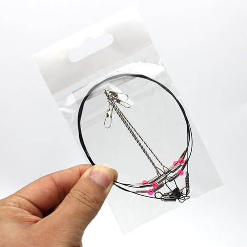 Set de 5 Líderes de Alambre para Pesca de Acero Inoxidable miniatura 7