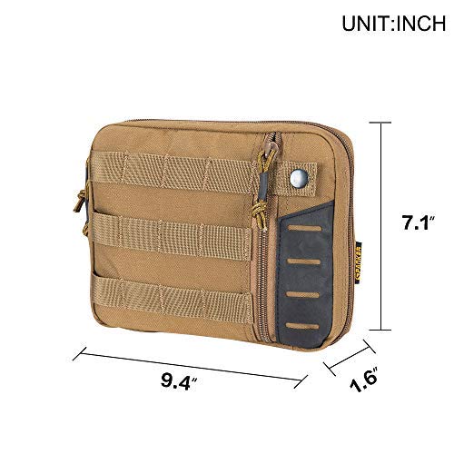 Excellent Elite Spanker Molle Admin Pouch Tactical Edc Tool Pouch Military Nylon Holder Modular Utility Organizer Bag(Coyote Brown) #TOP1