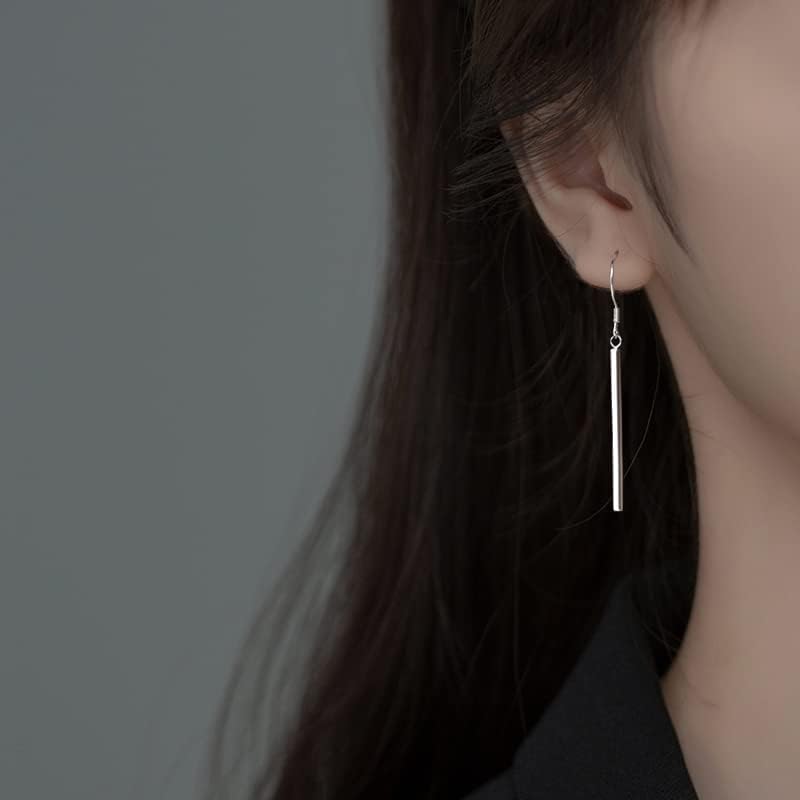 SLUYNZ Solid 925 Sterling Silver Minimalist 2CM/3CM Bar Drop Earrings for Women Teens Vertical Bar Dangle Earrings - Image 3