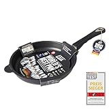 AMT Gastroguss The World´s Best Pan* *[...] Frying Pan, Diameter 26 cm, Height 5 cm, Suitable for Induction cookers, Lotan® Non-Stick Coating for Fat-Free-Frying, AMZN-I-526-US