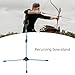 Qsvbeeqj Foldable Recurve Bows Stand Rack Portable Takedown Bows Stand Holder Rack for Recurve Longbow Compound Bows 14.5in
