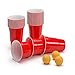 Produktbild BeerCup-Classics Rote Becher, Red Party Beer Pong Cups 16 oz. 473 ml rot inkl. 3 Beer Pong Bälle und Beer Pong Regelwerk (+ 3 orangene Bälle)