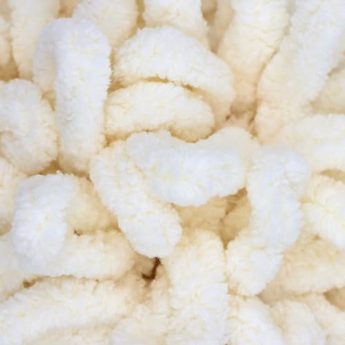 JubileeYarn Fun Finger Loops Yarn - 100gSkein Jumbo Polyester - White - 3 Skeins product thumbnail 10