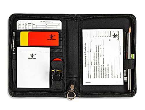 MyReferee Schiedsrichterset Original Fußball inkl. Spielnotizkarten Kugelschreiber Pfeife UVM. | Schiedsrichter-Set | Schiri