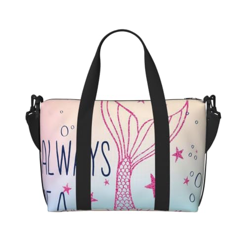 Sac de voyage pliable à motif sirène pour optimiser vos bagages cabine sans effort
