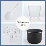 DUMOS 16-in-1 Electric Pressure Cooker 8 QT Stainless Steel Multi Cooker Electric for Pressure, Rice, Steamer, Yogurt Maker, Slow Cook, Sliver - Image 4