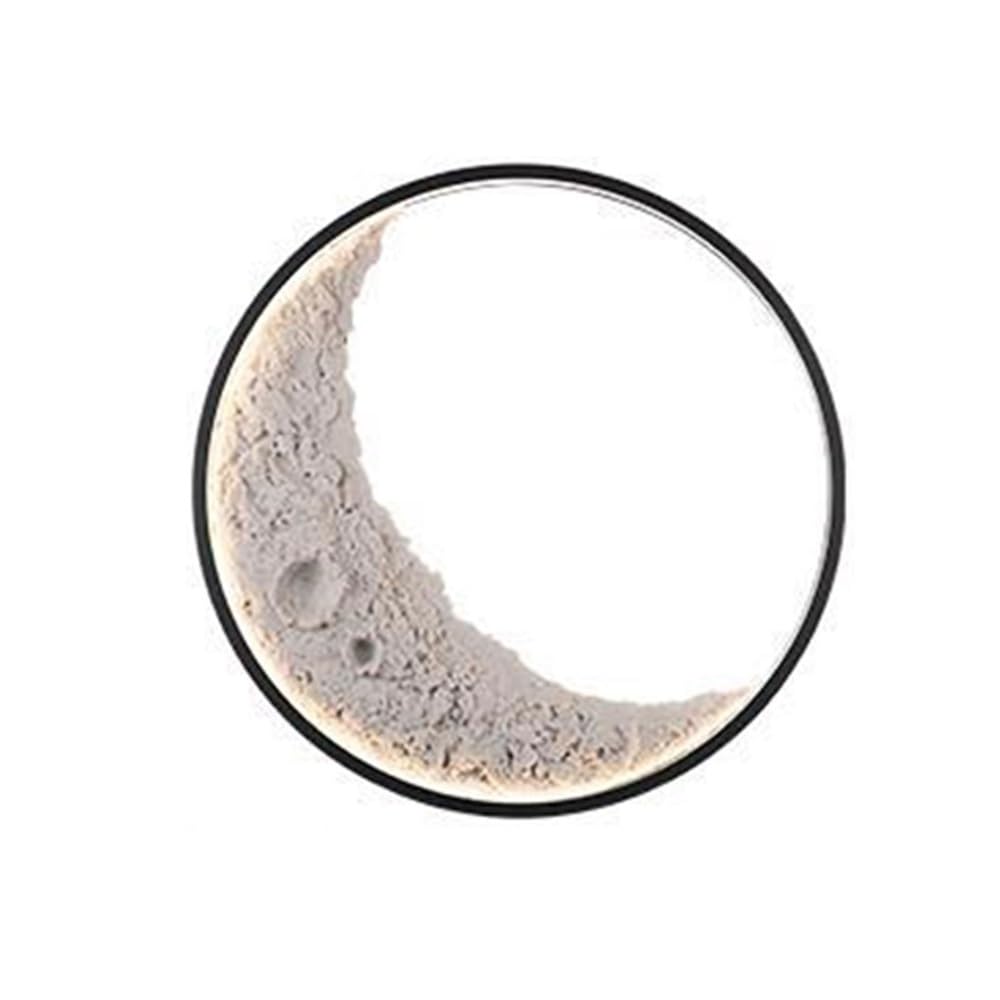 OZBMA Creative Moon Wall Lamp Round Resin LED Sconce Outdoor Waterproof Light for Villa Hotel Porch Terrace Garden Landscape Courtyard(42.5cm/16.73in)