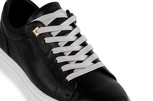 Shoemate [2 Pair Pack Flat Waxed Cotton Shoe Laces for Boots & Dress Shoes, White, 39"(100cm) 1-Bai WAF-100-1-2S by Shoemate - Image 2