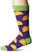 Socksmith Men's King Size Novelty Crew Socks Tacos-Purple