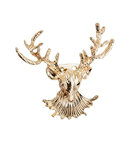 Knighthood Reindeer Head Lapel Pin Badge Coat Suit Collar Accessories Brooch for Men