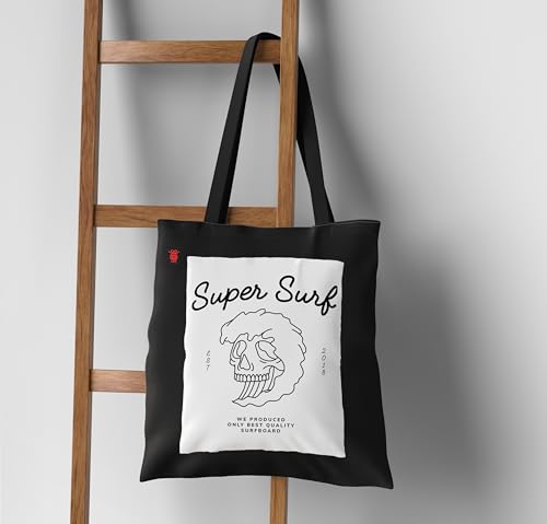 Image of ZORI Black Tote Bag With Pocket Printed Designed Canvas Tote Bags For Women large capacity,Tote bag For Shopping, College, Travel, More Canvas Handbag For Unisex Bag