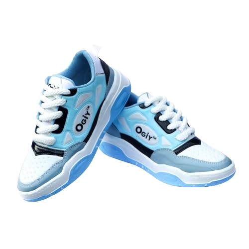 OGYI Wonder Series Trendy Premium Sports Sneaker For Men & Boys | Lightweight Athletic Shoes for Running, Walking, Office, Everyday Wear | Stylish & Comfortable Sporty Sneakers with Flexible Soles (Blue, UK Footwear Size System, Adult, Men, Numeric,  (B0DCSFF9S5) Amazon Price History, Amazon Price Tracker