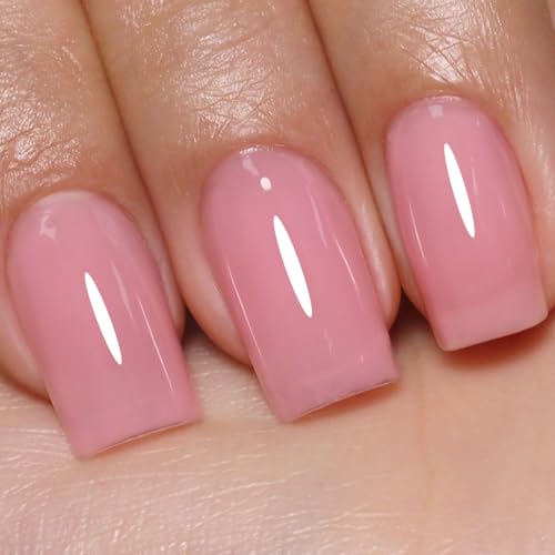 Imtiti Jelly Gel Nail Polish Pink Sheer Jelly Gel Polish Spring Summer Translucent Art Manicure Salon DIY Design 10ML