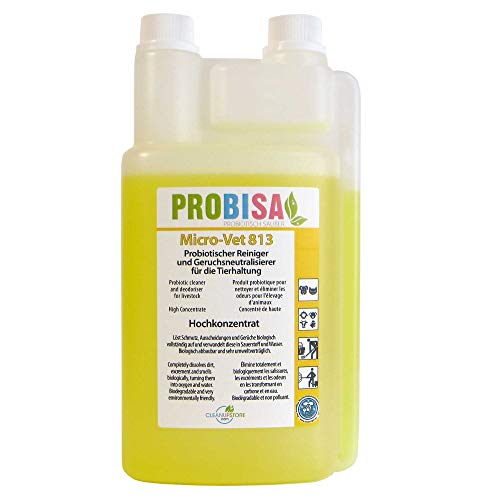 Probisa Désodorisant contre les odeurs d'urine de chat, de chien, de rongeurs et d'animaux domestiques (concentré pour 50 litres de produit nettoyant bio prêt à l'emploi