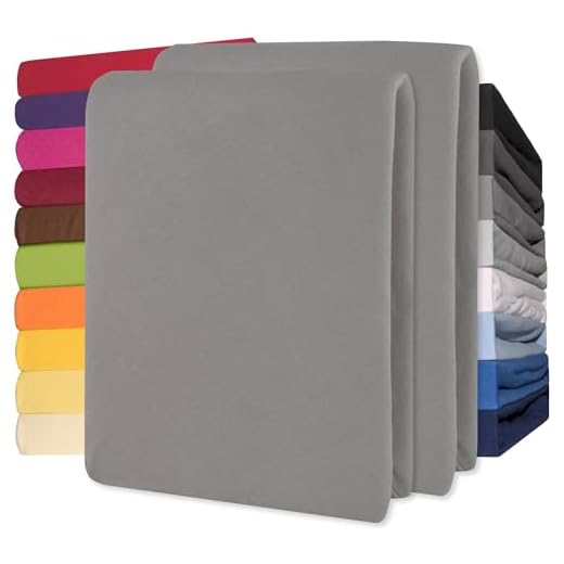 JACOBSON Jersey Spannbettlaken Spannbetttuch Baumwolle Bettlaken (Topper 180-200x200 cm, Anthrazit) 2 CelinaTex Jersey Topper Spannbettlaken 180x200-200x200cm dunkel grau 100% Baumwolle gekämmt bis 12cm Matratzenhöhe Oeko-TEX