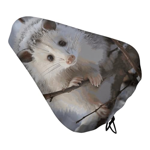Opossum in Snow Bike Cover