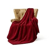 FFLMYUHUL I U Ultra Super Soft Lightweight Cozy Throw Blanket for Bed Couch Warm Fuzzy Sherpa Blanke