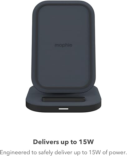 Miniatura 2 de mophie Soporte de carga inalámbrico universal  Carga rápida de 15 vatios para teléfonos Qi-Cerified como Samsung Galaxy Google Pixel Apple iPhone 11