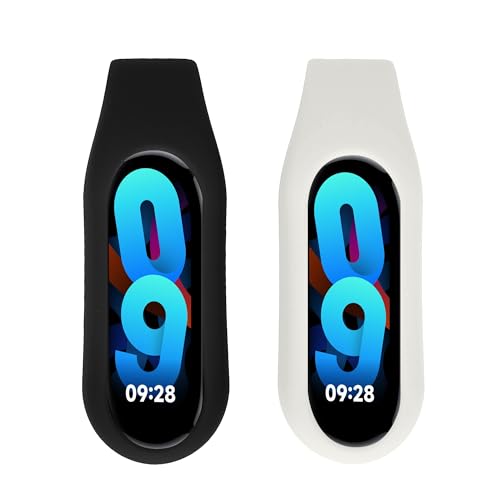kwmobile Clip Halter kompatibel mit Xiaomi Mi Band 10/9 / 8 - Silikon Fitnesstracker Halterung - ohne Tracker