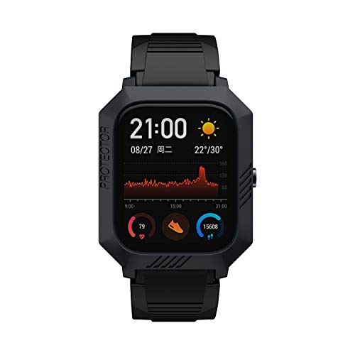 Image of SIKAI CASE Bumper Case Cover for Amazfit GTS Anti-Scratch Lightweight Shockproof Screen Protector for Huami Amazfit GTS Smart Watch (Black)
