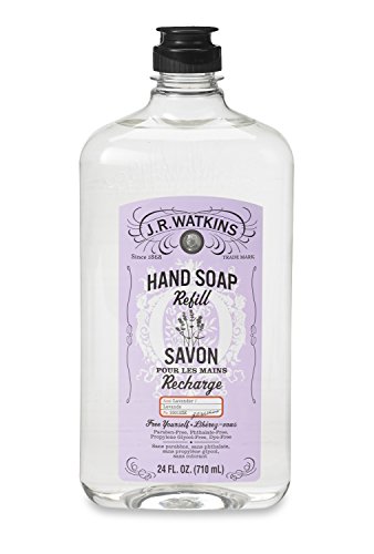 J.R. Watkins Natural Liquid Hand Soap, Refill, Lavender, 24 Ounce (2 Count)