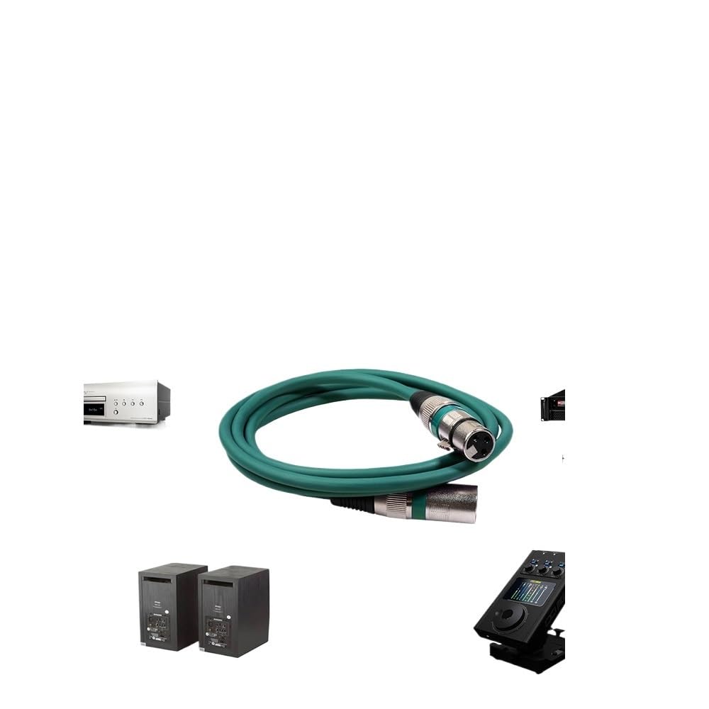 H&*igh qu>ality Can/*Non-Line-Stecker auf Buchse, symmetrische Linie, XLR-Audio, Dual Cann/*On-Line-Mikrofonmischer, Mikrofon-Verlängerungskabel, 10 m (Gelb, 5 m)