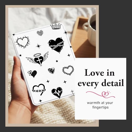 Image of CoBak Cute Case with Fold-Back Magnetic Cover for 7 inch Kindle Paperwhite 12th Gen 2024 and Colorsoft - for PopSockets Grip, Compatible with iPhone MagSafe and Anker Wireless Charging Pads, Auto Wake